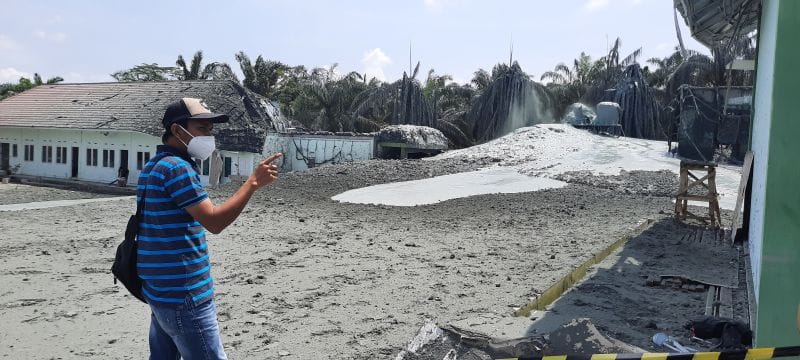 Waduh, Semburan Gas di Ponpes Pekanbaru Berubah Jadi Lumpur