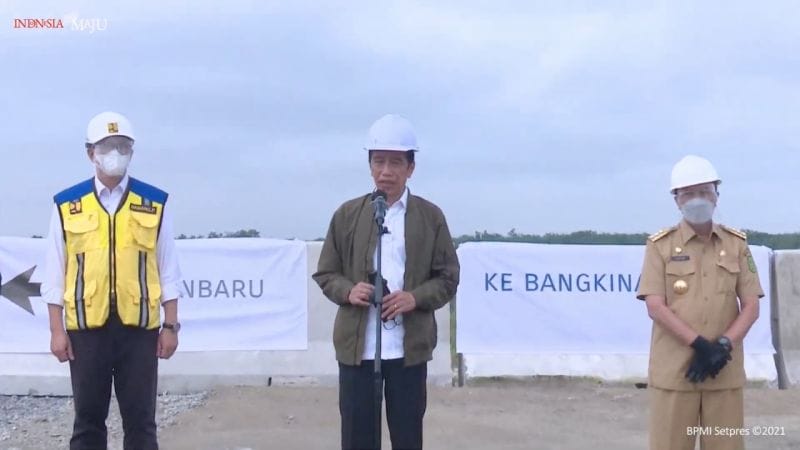 Presiden Jokowi Harap Tol Pekanbaru -Bangkinang Tingkatkan Ekonomi Rakyat