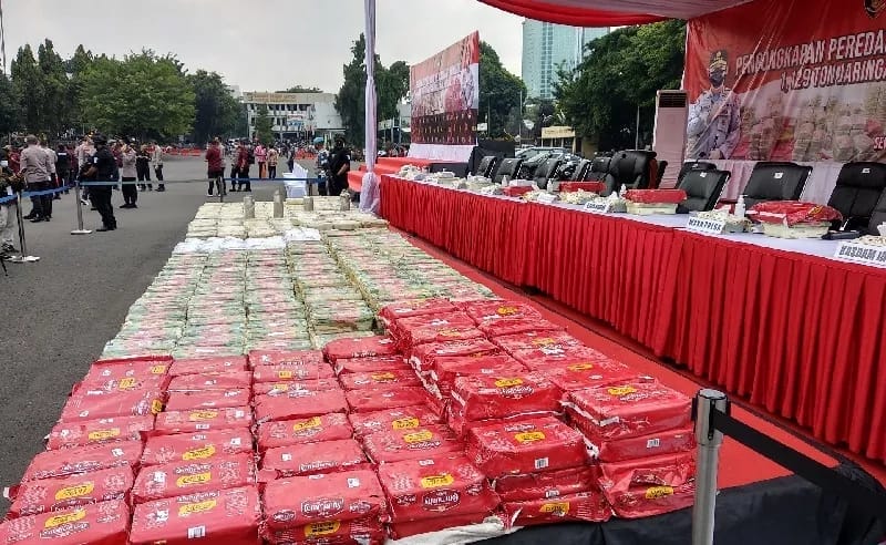 Polri Ungkap Kasus Sabu 1,1 Ton, 5,6 Juta Orang Selamat