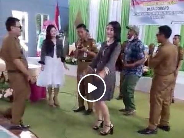 Kades yang Viral Joget Bareng Biduan Diperiksa Polisi