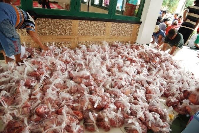 Di Siak, Jatah Daging Kurban akan Diantar ke Rumah
