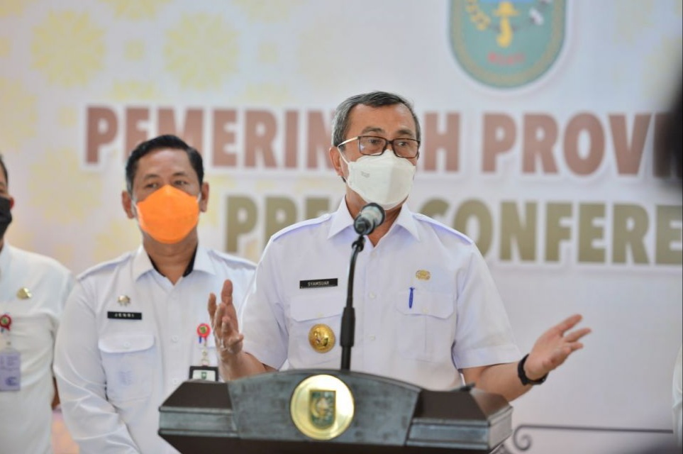 Empat Daerah di Riau PPKM Level 4, Gubernur Minta Penambahan Vaksin