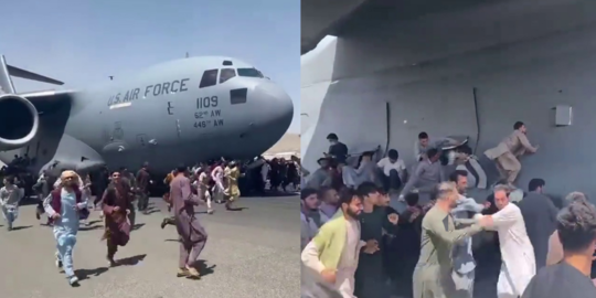 Tiga Orang Jatuh dari Pesawat Saat Lepas Landas di Bandara Kabul