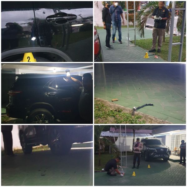 Rumah Pejabat Kemenkumham Riau Dilempar Molotov