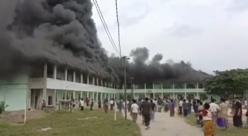 Pondok Pesantren di Rohul Terbakar, 1 Santri Terluka