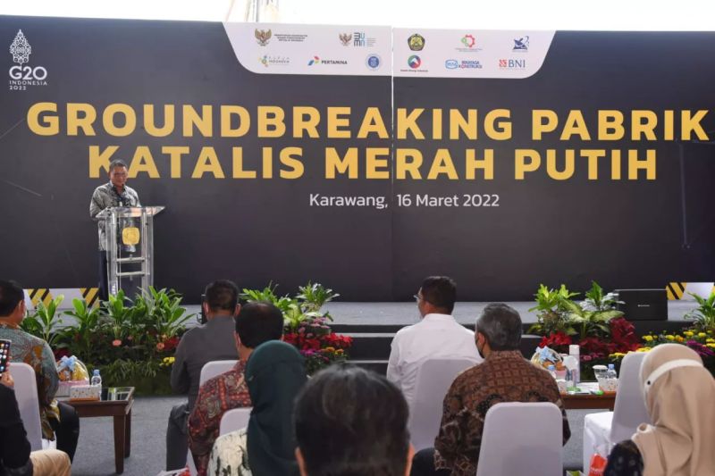 Geber EBT, Pabrik Katalis Merah Putih Diresmikan