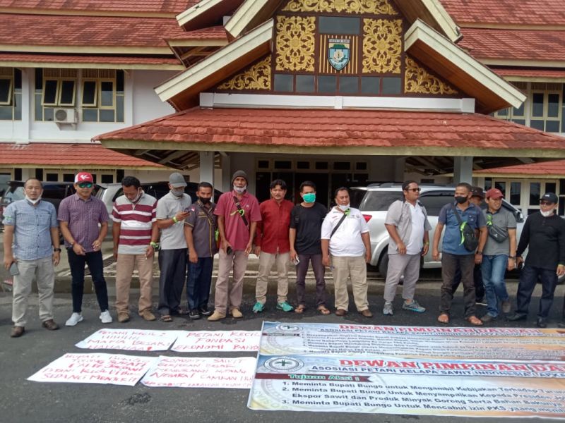 Demo Petani Sawit Menjalar ke Daerah, di Bungo Menyasar Kantor Bupati