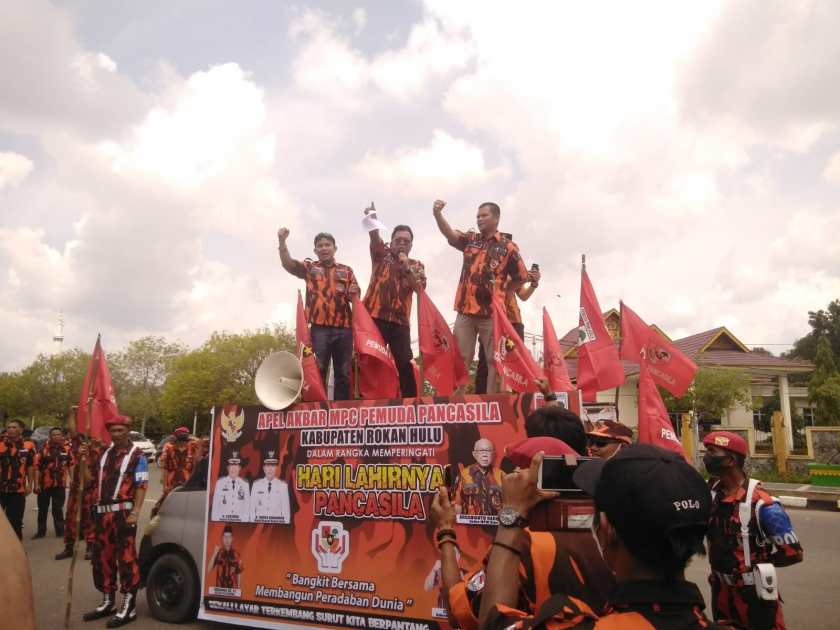 Tuntut Lahan Sawit Dikembalikan, Pemuda Pancasila Demo