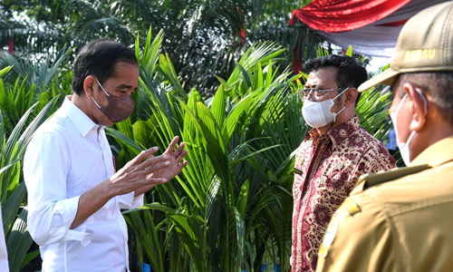 Kunker ke Sumut, Jokowi Tinjau Inovasi Pengolahan Minyak Kelapa Sawit