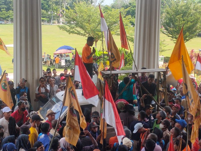 Ribuan Petani Sawit Geruduk Kantor Gubernur, ini yang Mereka Tuntut
