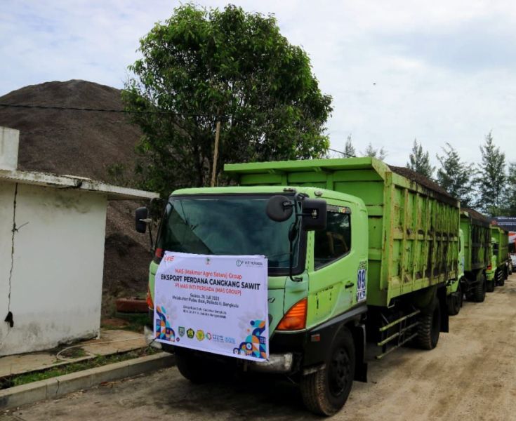 Bengkulu Ekspor 8.500 Ton Cangkang Sawit ke Thailand