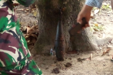 Dikira Knalpot Motor, Warga Temukan Mortir di Sungai Kampar