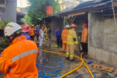 Ditinggal Sholat Id, 4 Rumah Kontrakan Terbakar