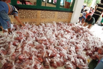 Di Siak, Jatah Daging Kurban akan Diantar ke Rumah