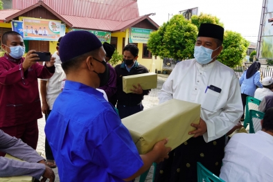 Masker Diberikan ke Seluruh Rumah Ibadah di Perawang Barat