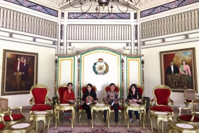 Sampaikan Dukacita, Sultan Indragiri Kunjungi Keraton Mangkunegara