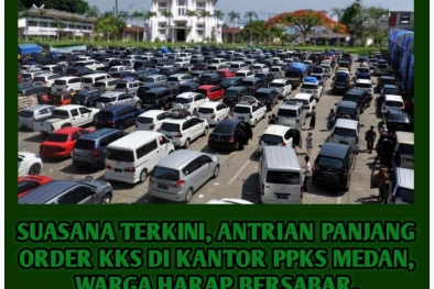 Beredar Meme Antrean Panjang Pembelian Kecambah PPKS Medan