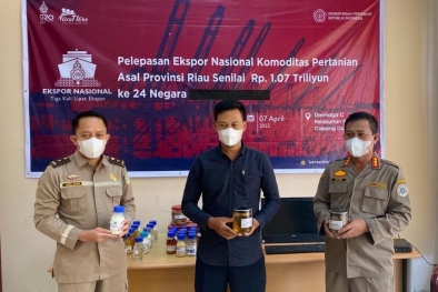 Sawit dan Turunannya Diekspor Balai Karantina Pertanian Pekanbaru