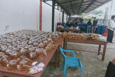 Ratusan Jemaat HKBP Terima Migor Curah Berkualitas