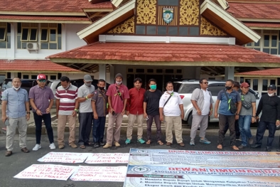 Demo Petani Sawit Menjalar ke Daerah, di Bungo Menyasar Kantor Bupati