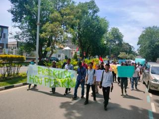Kebun Sawit Tak Kunjung Dieksekusi, Masyarakat Demo PN Jambi