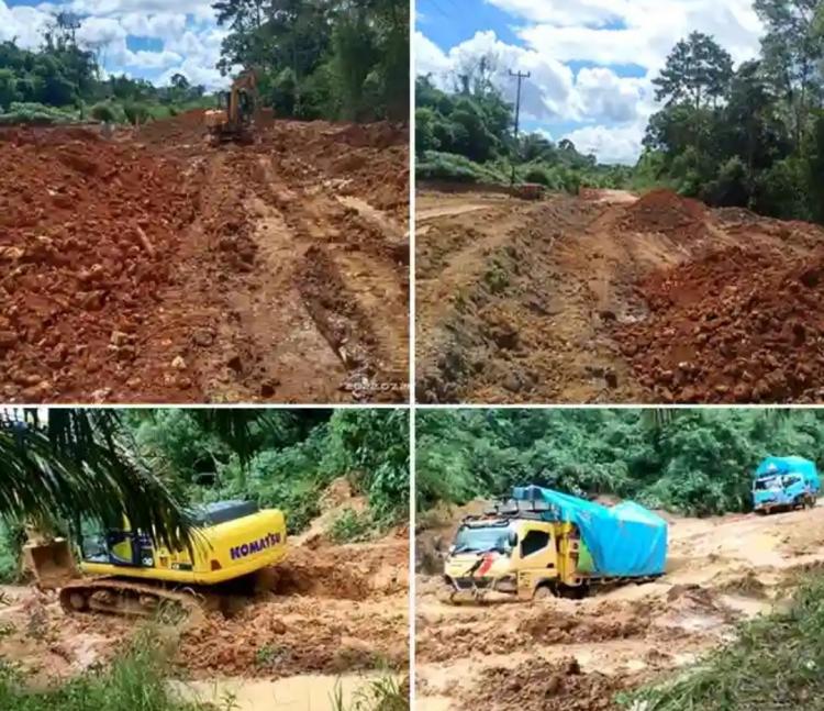 Perusahaan Sawit Sokong Perbaikan Jalan Poros Tumbang Titi-Tanjung