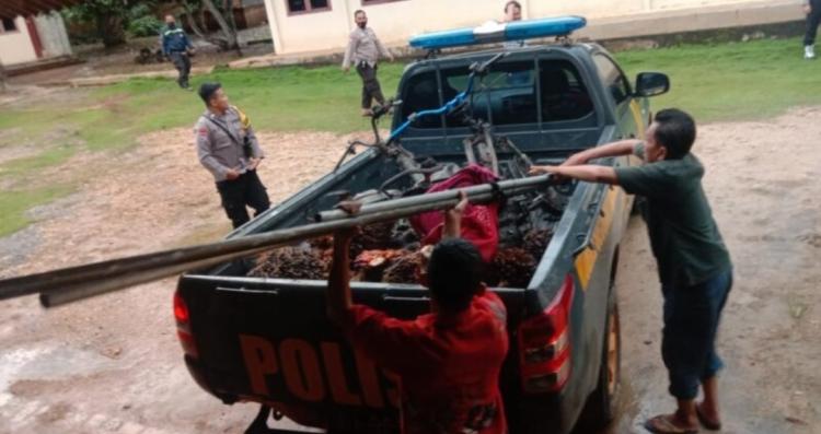 Diduga Curi TBS PTPN V, Supir Truk Diamankan Polsek Kuntodarusalam