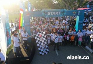 Ditaja PTPN V, Ribuan Masyarakat Semarak Ikuti Jalan Sehat BUMN di Riau