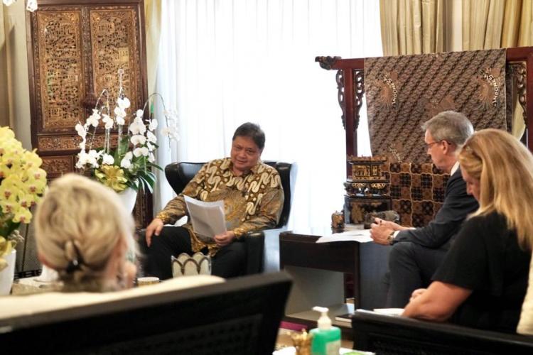 Bertemu Dubes Uni Eropa untuk RI, Menko Airlangga Matangkan Persiapan 