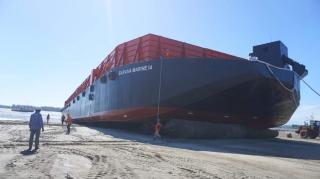 Kehadiran Kapal Tongkang Baru Diharapkan Bisa Maksimalkan Ekspor Cangkang Sawit Bengkulu