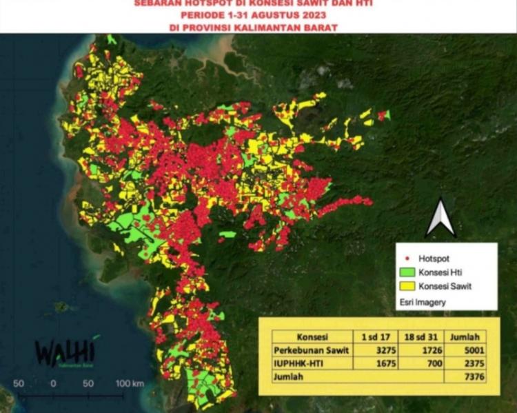 Ribuan Hotspot Terpantau di Kalbar, Penegakan Hukum Terhadap Korporasi Lemah?