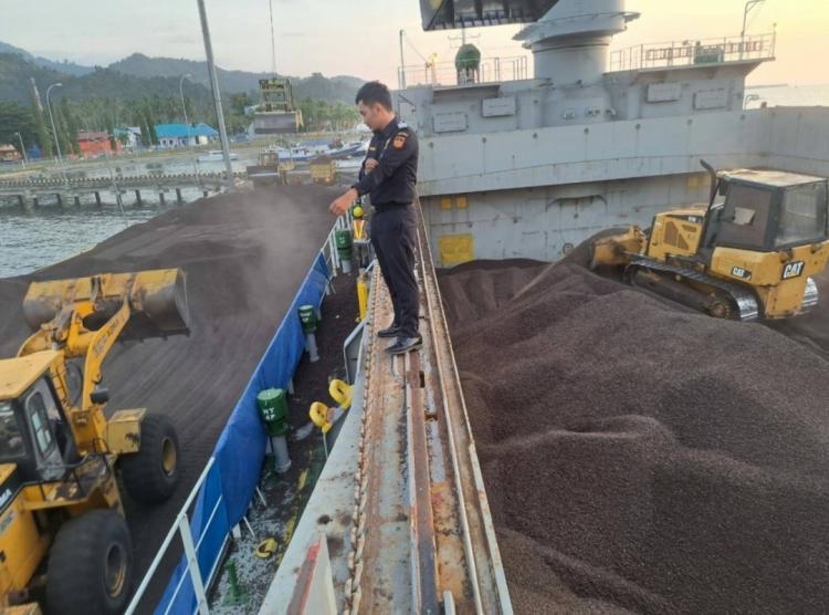 Bea Cukai Parepare Layani Ekspor Cangkang Sawit dari Mamuju ke Jepang