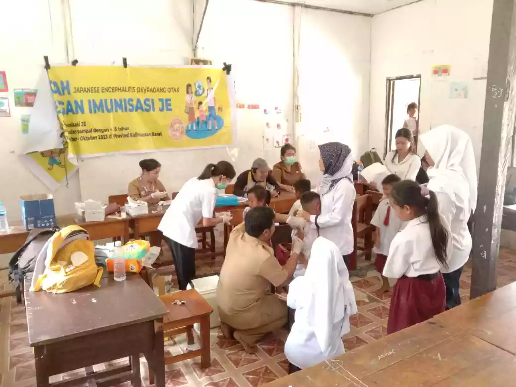 Cegah Penularan, Anak Karyawan Perusahaan Sawit Diimunisasi JE 