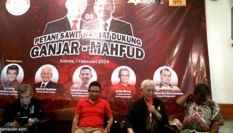 Pilpres 2024, Komunitas Petani Sawit Rakyat Dukung Ganjar-Mahfud 