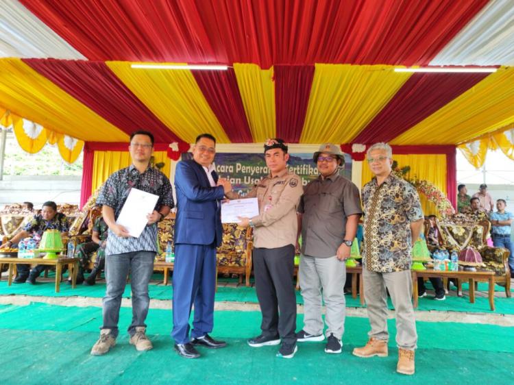 Sertifikat PUP Diserahkan ke PT PMI, Dinilai Berkontribusi Besar ke Daerah