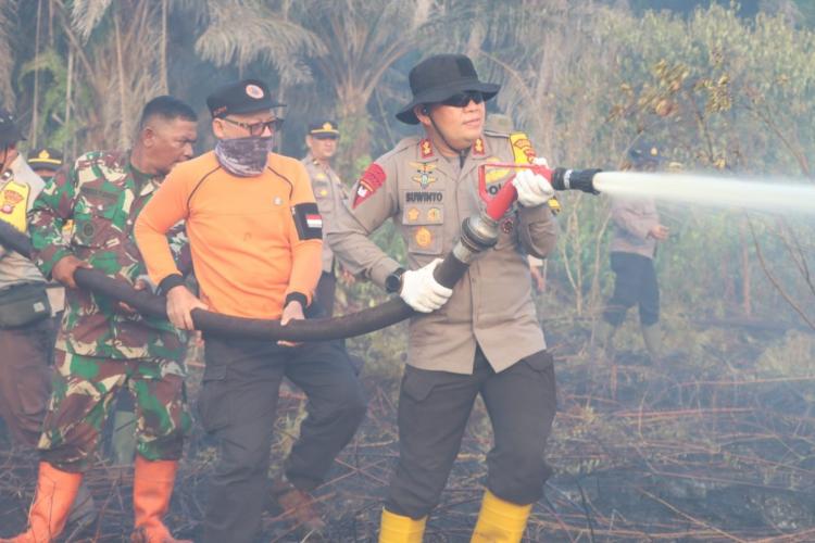 15 Hektar Kebun Sawit dan Lahan Gambut Terbakar
