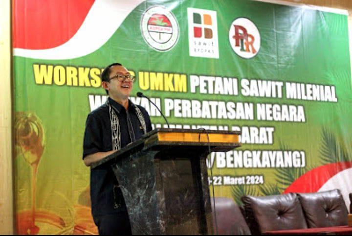 Ini yang Disampaikan Helmi Muhansyah dalam Workshop Petani Sawit Milenial Aspek-PIR Kalbar dan BPDPKS di Singkawang