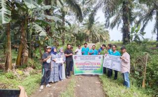 Desa di Mukomuko Bangun JUT untuk Peningkatan Akses Menuju Kebun Sawit