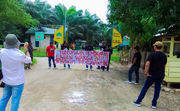 Warga Geruduk Perusahaan Sawit, Tuntut Pembayaran Lahan Hingga Cabut Laporan Polisi