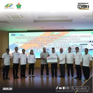 PTPN IV PalmCo Regional 1 Salurkan Dana Program TJSL Lebih Rp 1 Miliar