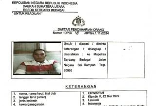 Gelapkan Puluhan Ton Kernel, Mantan Manager PKS Kini Dinyatakan DPO oleh Polres Sergai