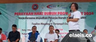 Hari Buruh, KSBSI Jambi Senam Bersama