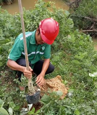 PT EDI Rehabilitasi Sempadan Sungai Manding