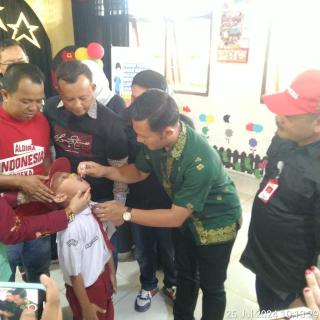 Cegah Penyebaran Penyakit Polio, Musim Mas Bantu Imunisasi 250 Anak