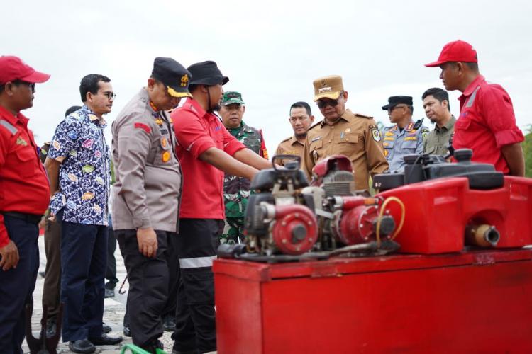 Pemkab Siak Gelar Apel Pasukan Kesiapsiagaan Bencana Banjir dan Karhutla