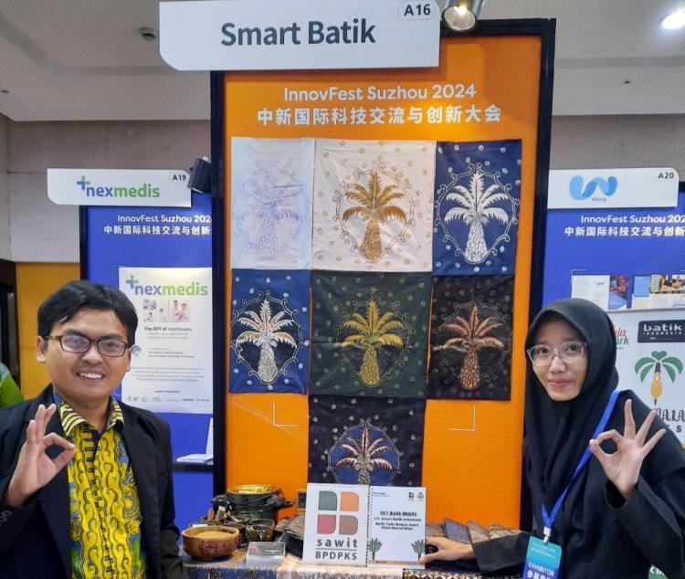 Ikut InnovFest Suzhou 2024 di China, Batik Sawit Ramah Lingkungan Go International