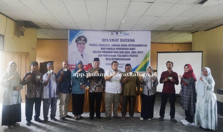 Ribuan Pekerja Rentan di Pasbar Dapat Manfaat Jamsostek Berkat DBH Sawit