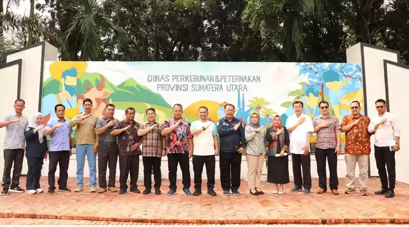 Rombongan dari Malinau Pelajari Pengembangan Sawit ke Disbunak Sumut