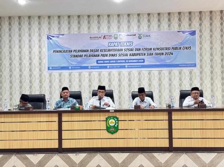 Dinas Sosial Siak Gelar Forum Konsultasi Publik, Fokus Tingkatkan Pelayanan Sosial