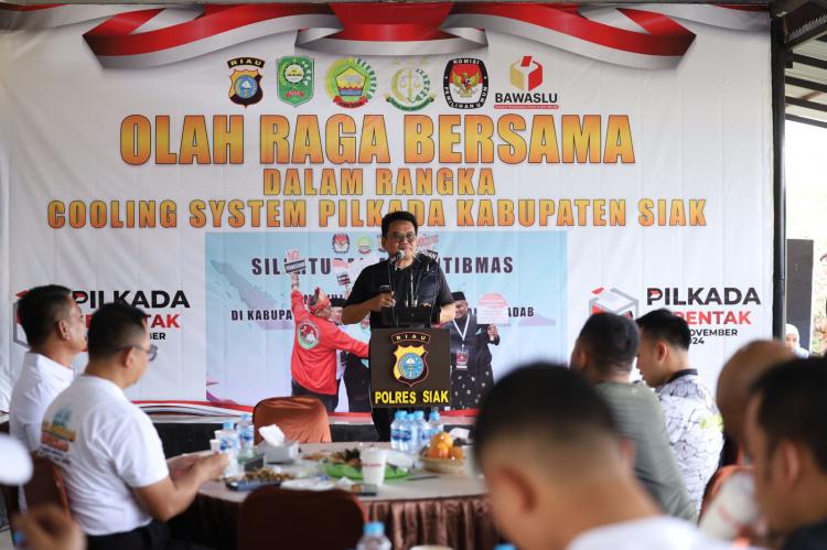 Pjs Bupati Siak Apresiasi Paslon Bupati Yang Hadir Olahraga Bersama Terjalin Akrab